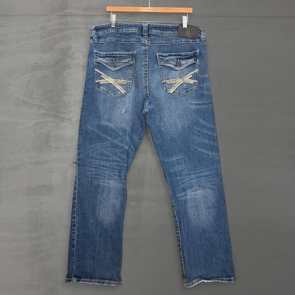 TK Axel Other - TK Axel Slim Bootcut Jeans Blue Denim Embroidered Pockets 38 x 32